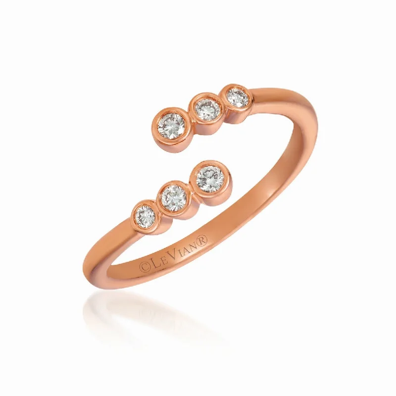 Ladies Rings with Sky Celestite-Le Vian® Diamond Ring in 14K Strawberry Gold® WJNJ 1