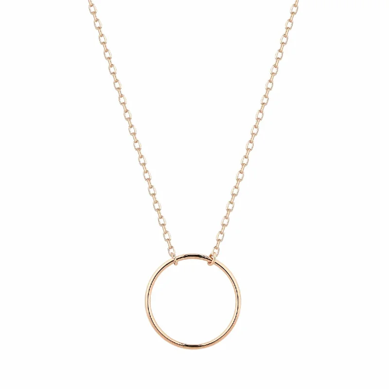 Ladies natural essence necklaces -ADA | Open Circle Necklace