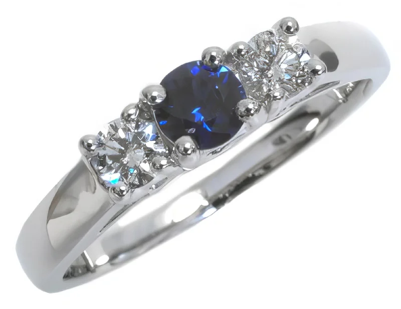 Ladies Rings with Purple Taaffeite-14K White Gold Diamond and Sapphire Ring HB20990SAW