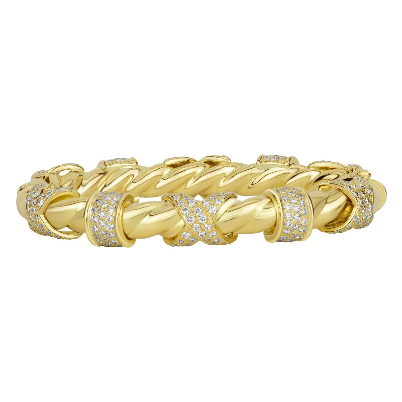 Ladies night shimmer bracelets -Bangle - Diamond (2370C)