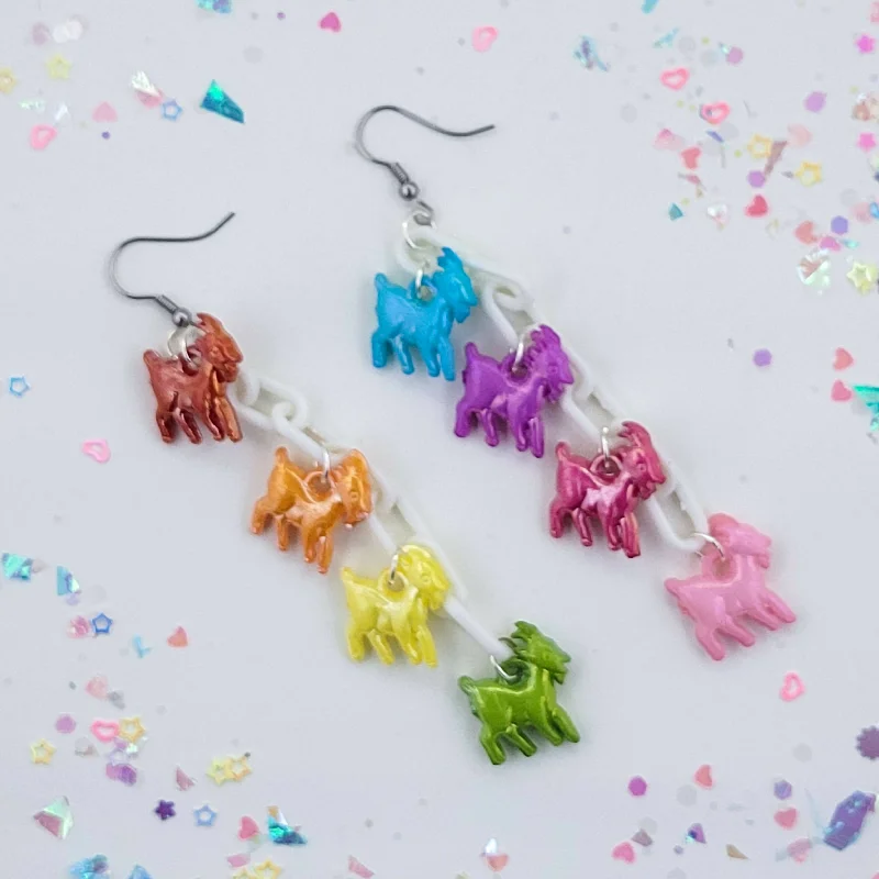 Ladies Earrings for Summer Glow-GOAT Rainbow Earrings