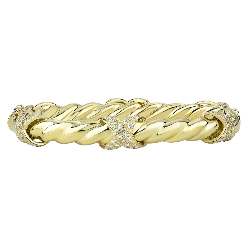 Ladies marked charm bracelets -Bangle - Diamond (2313E)