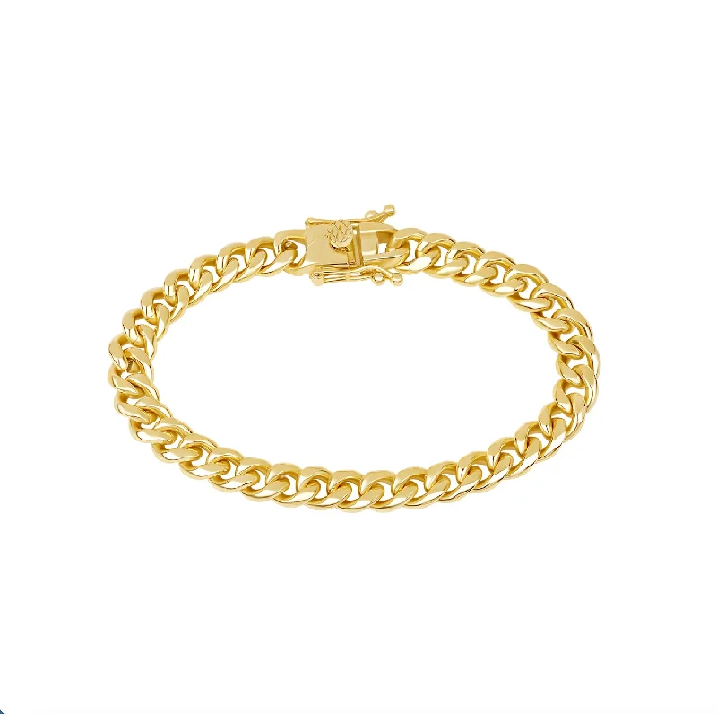 Ladies gleaming platinum bracelets -The Cuban Link Bracelet