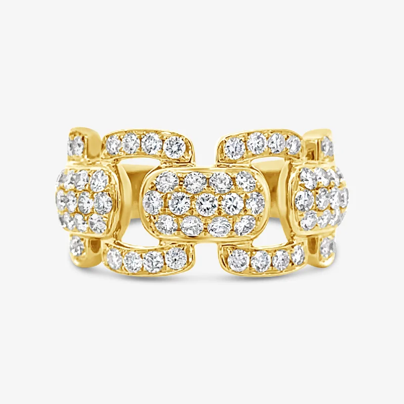 Ladies Rings for Beach Shine-Our Classic Diamond Link Ring