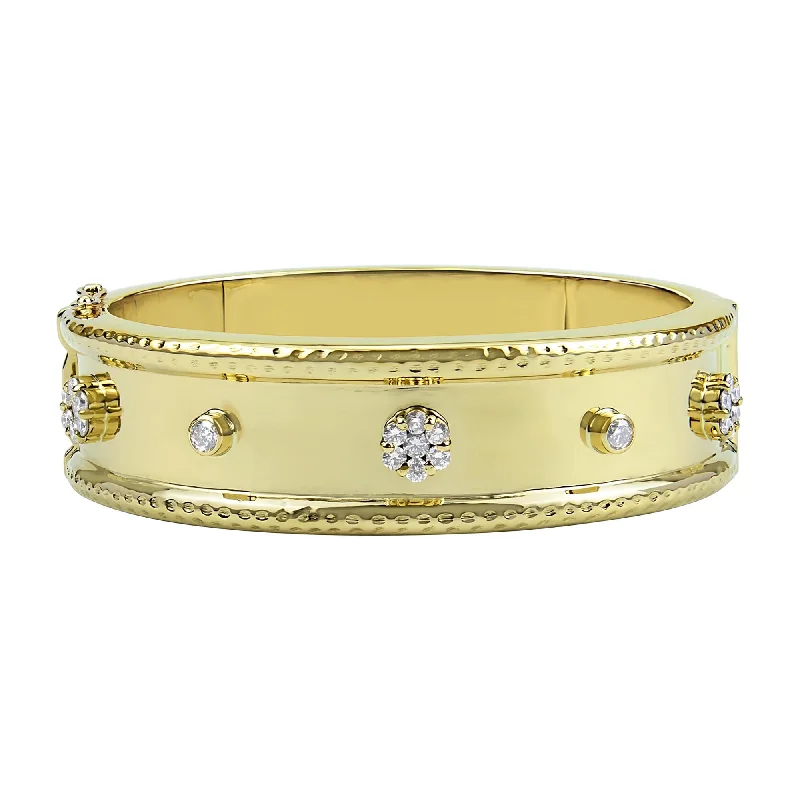 Ladies aged metal bracelets -Bangle - Diamond