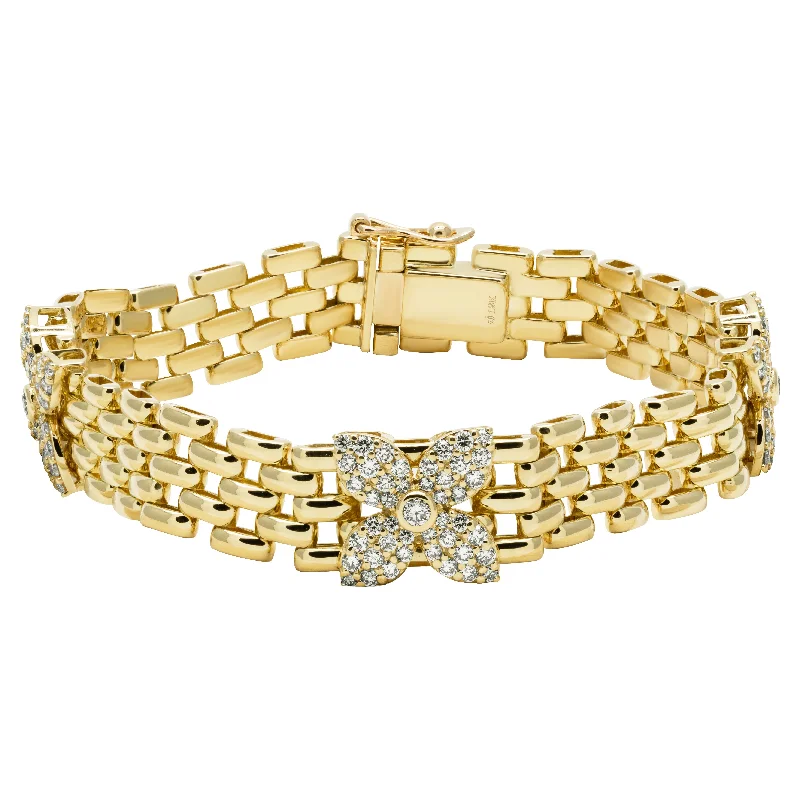 Ladies gleaming platinum bracelets -Bracelet - Diamond