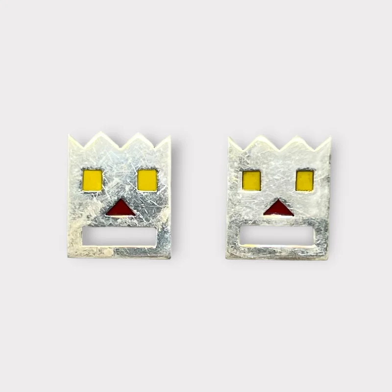 Ladies Earrings for Artist Glow-Cartoon Face Earrings