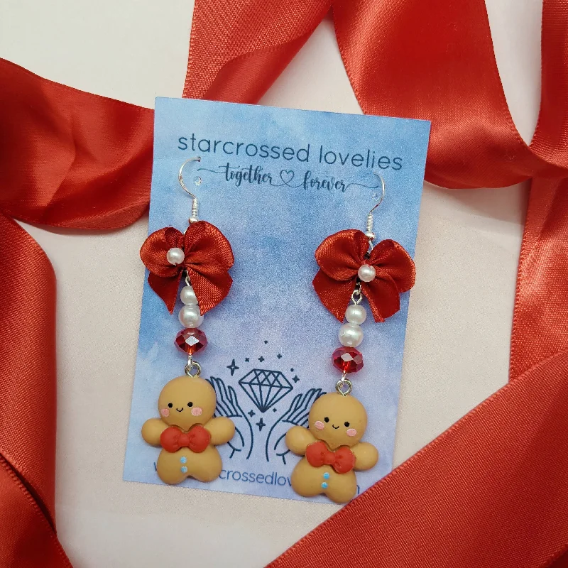 Ladies Earrings Infinite Spark-Gingerbread Man Earrings