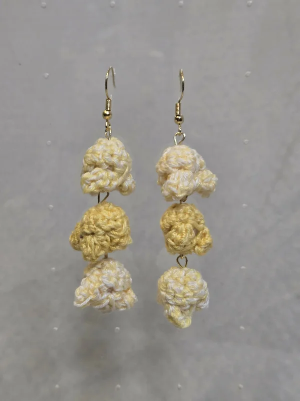 Ladies Earrings for Winter Glow-Buttered Popcorn Earrings