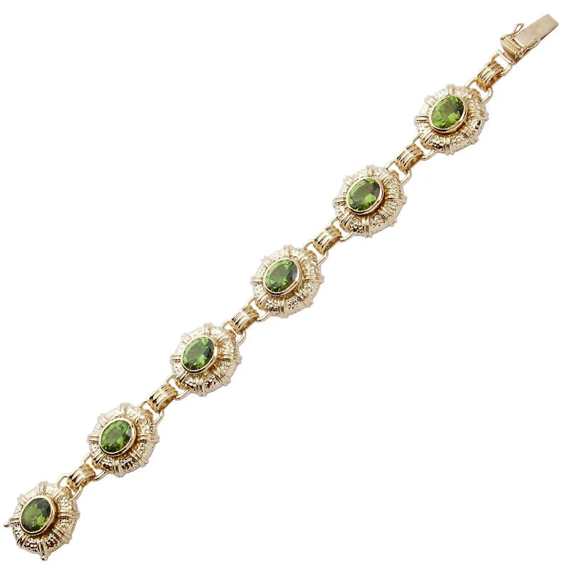 Ladies refined office bracelets -Bracelet- Peridot