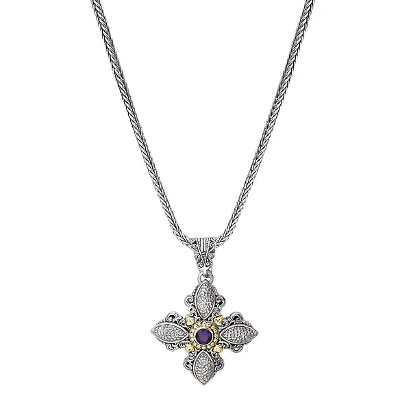 Ladies trendy vibe necklaces -Ladies Fashion Cross Necklace