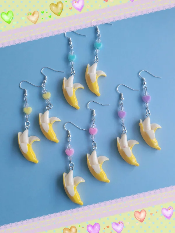 Ladies Earrings for Design Shine-Banana Dangle Earrings