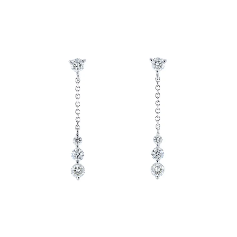 Ladies Earrings for Girl Spark-Diamond Dangle Chain Earrings