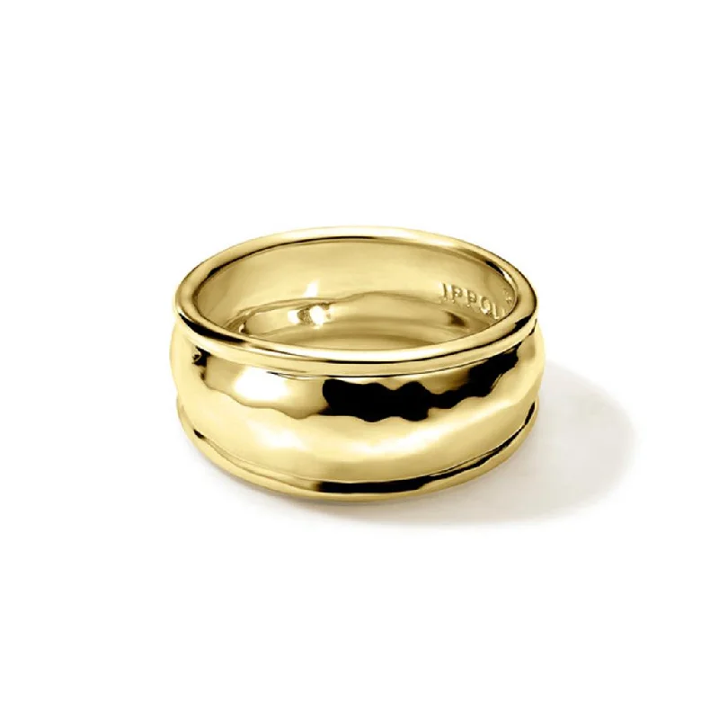 Ladies Rings for Activist Glow-Ippolita 18k Yellow Gold Classico Thin Goddess Ring