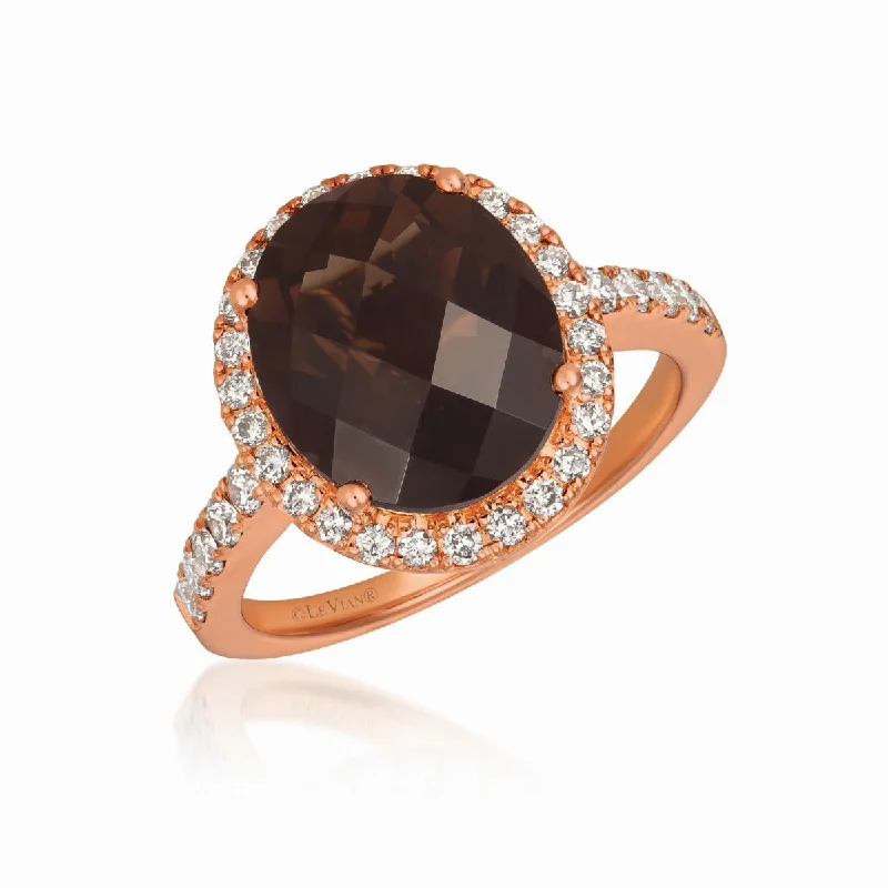 Le Vian Creme Brulee® Chocolate Quartz® and Diamond Ring WJGF 23