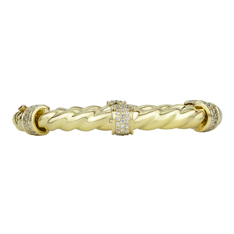 Ladies eye-catching bold bracelets -Bangle - Diamond