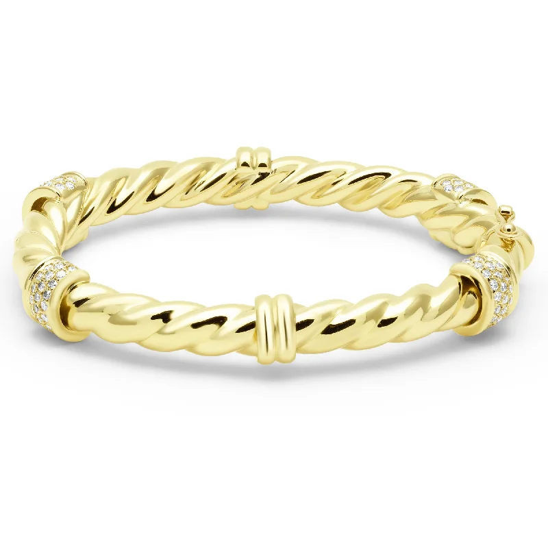 Ladies lock glow bracelets -Bangle - Diamond (2411C)