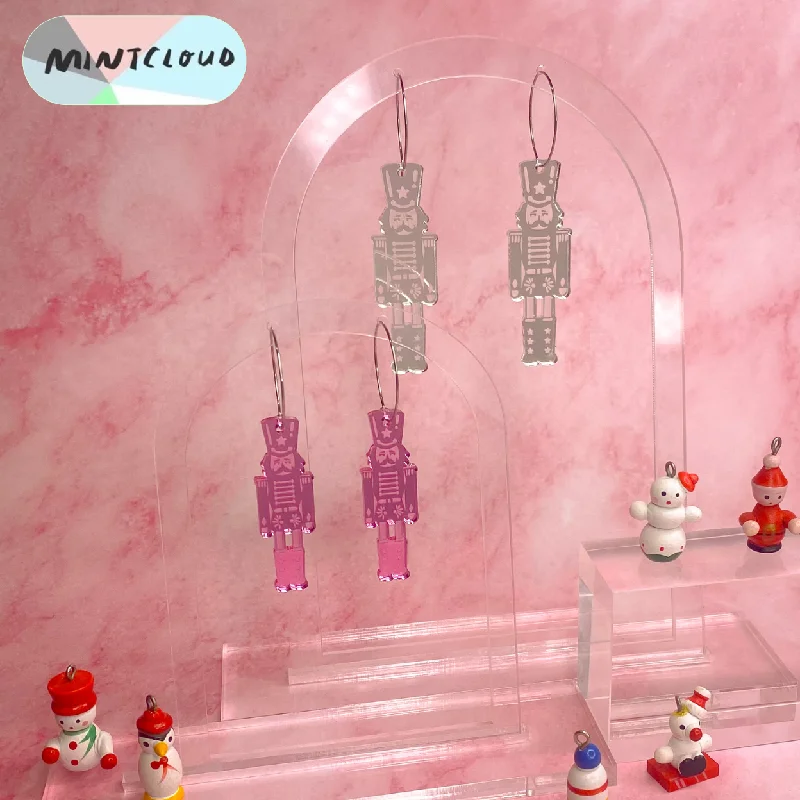 Ladies Earrings Wave Glow-Mintcloud Christmas Earrings - Nutcracker