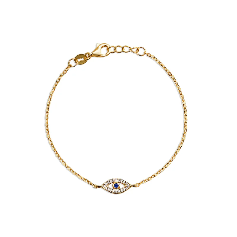 Ladies twisted knot bracelets -THE SINGLE EVIL EYE BRACELET