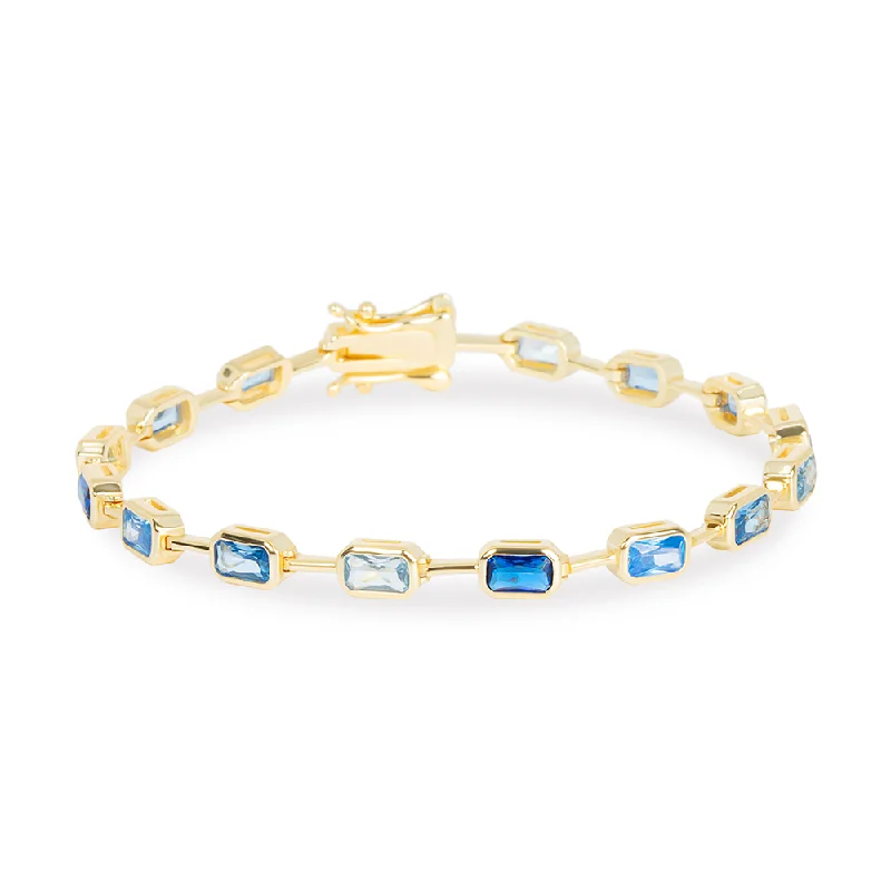 Ladies tropic bloom bracelets -THE BAGUETTE TENNIS BRACELET