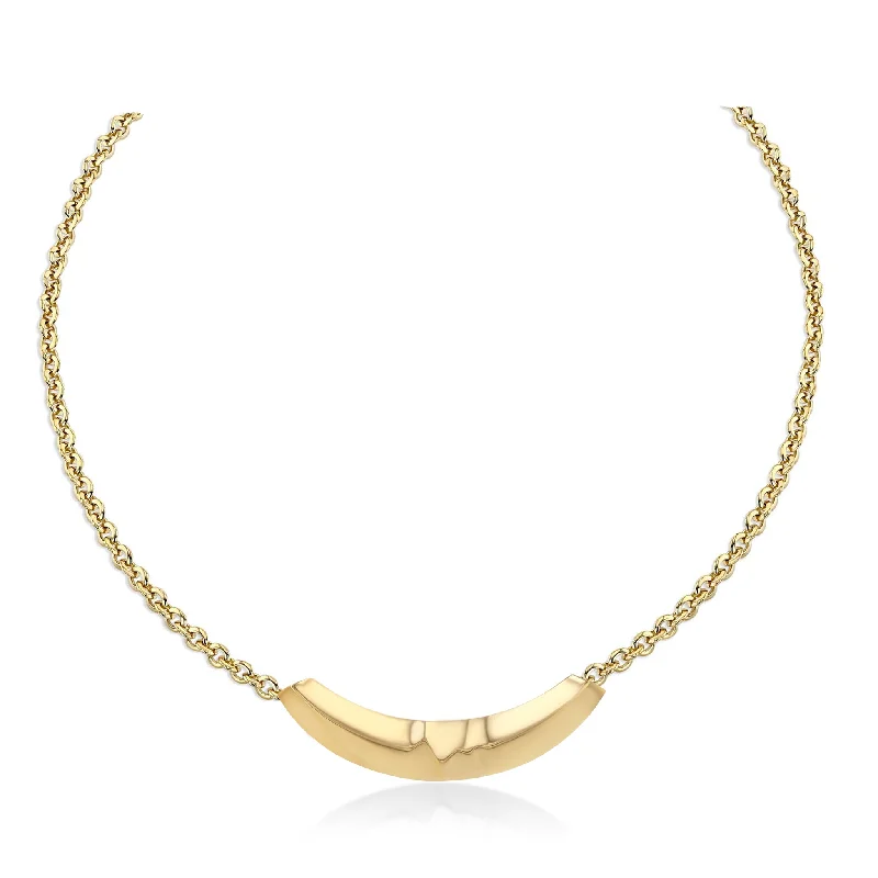 Ladies cosmic fate necklaces -Liquid Gold Slider Necklace