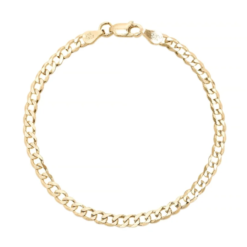 Ladies trendy vibe bracelets -Cuban Curb Chain Bracelet