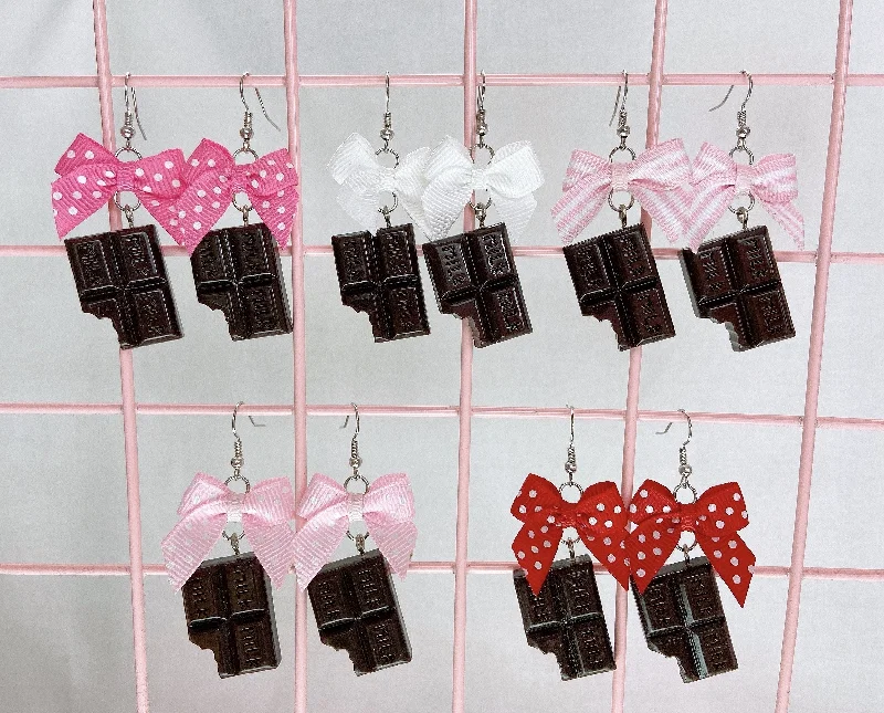 Ladies Earrings with Petal Spark-Milk Chocolate Earrings (6 Colors)