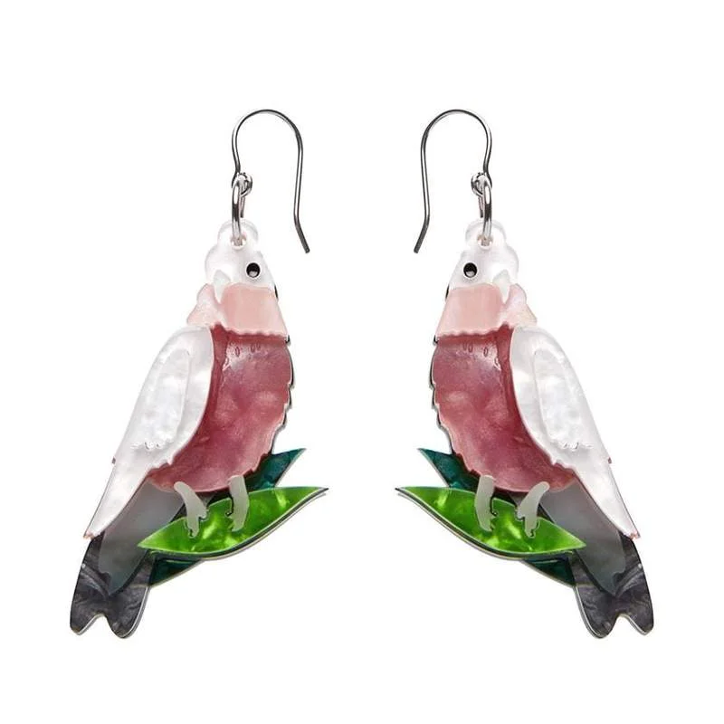 Ladies Earrings for Sport Glow-Erstwilder - No Christmas Fool Galah Earrings - An Australian Christmas (2021)