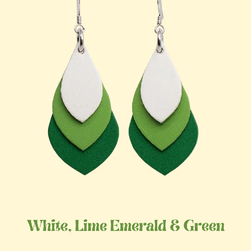 White, Lime Emerald & Green