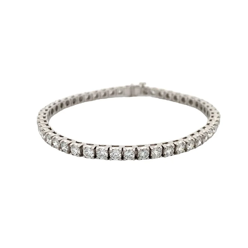 Ladies family glow bracelets -7" LAB-Created 6.0ctw Diamond Tennis Bracelet in White Gold