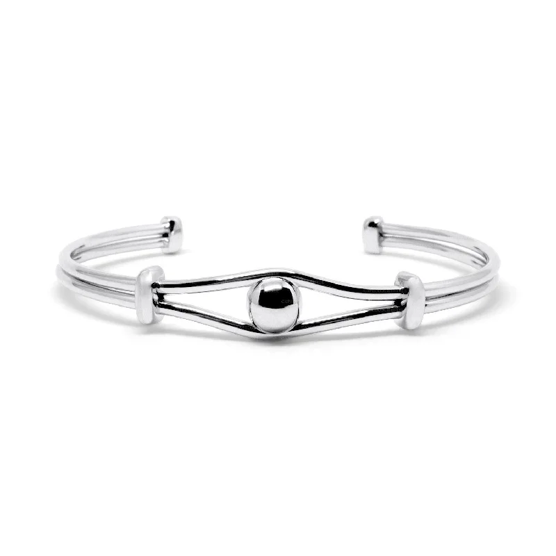 Ladies quiet charm bracelets -Bridge to Cape Cod Bracelet in Sterling Silver