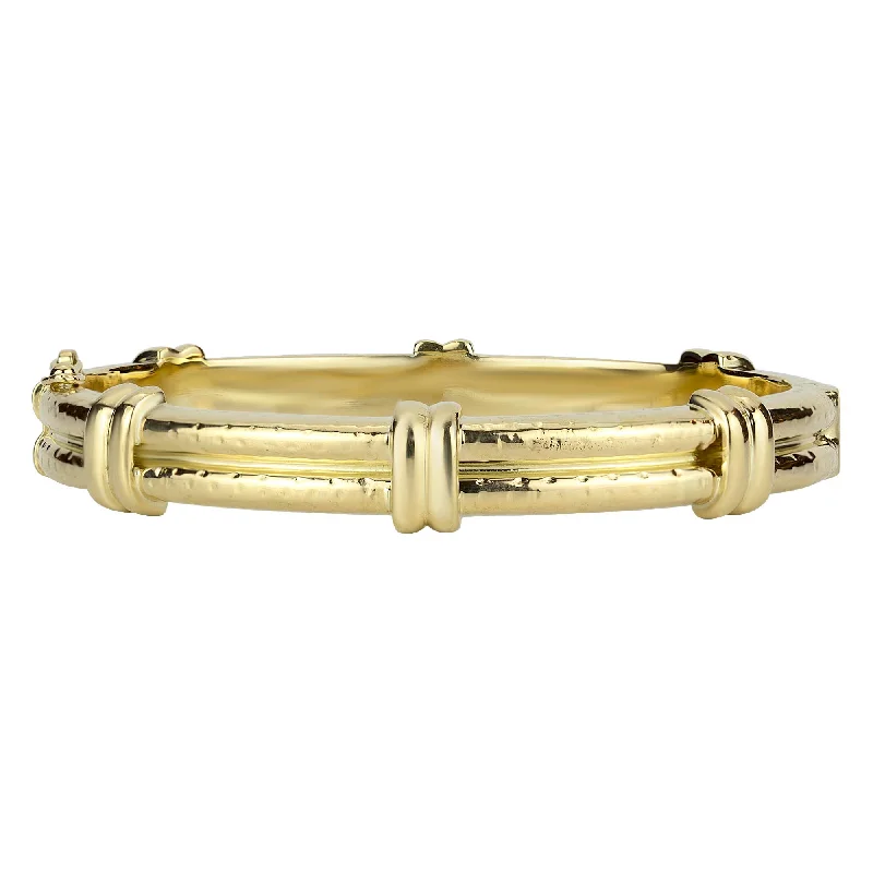 Ladies budget sparkle bracelets -Bangle - Gold (2277A)