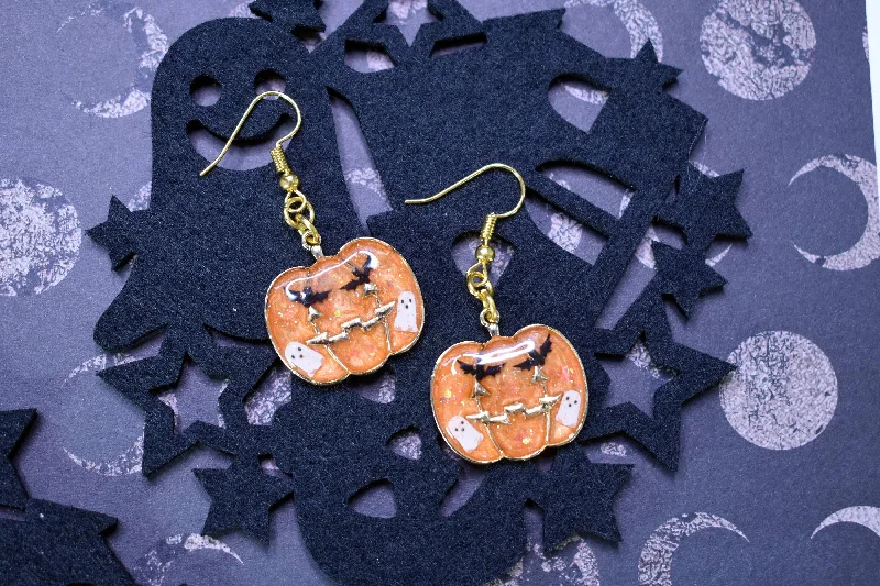 Ladies Earrings for Activist Glow-Ghost Party Pumpkin Earrings