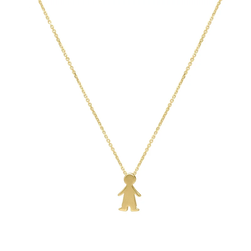 Ladies mountain ridge necklaces -14K Boy Necklace