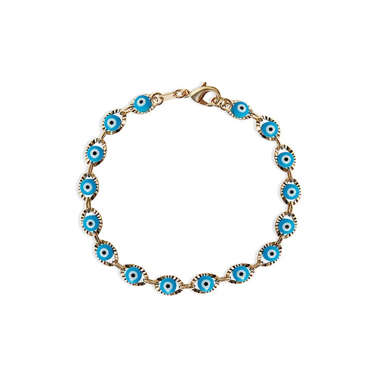 Ladies cat whisker bracelets -THE LIGHT BLUE EVIL EYE BRACELET