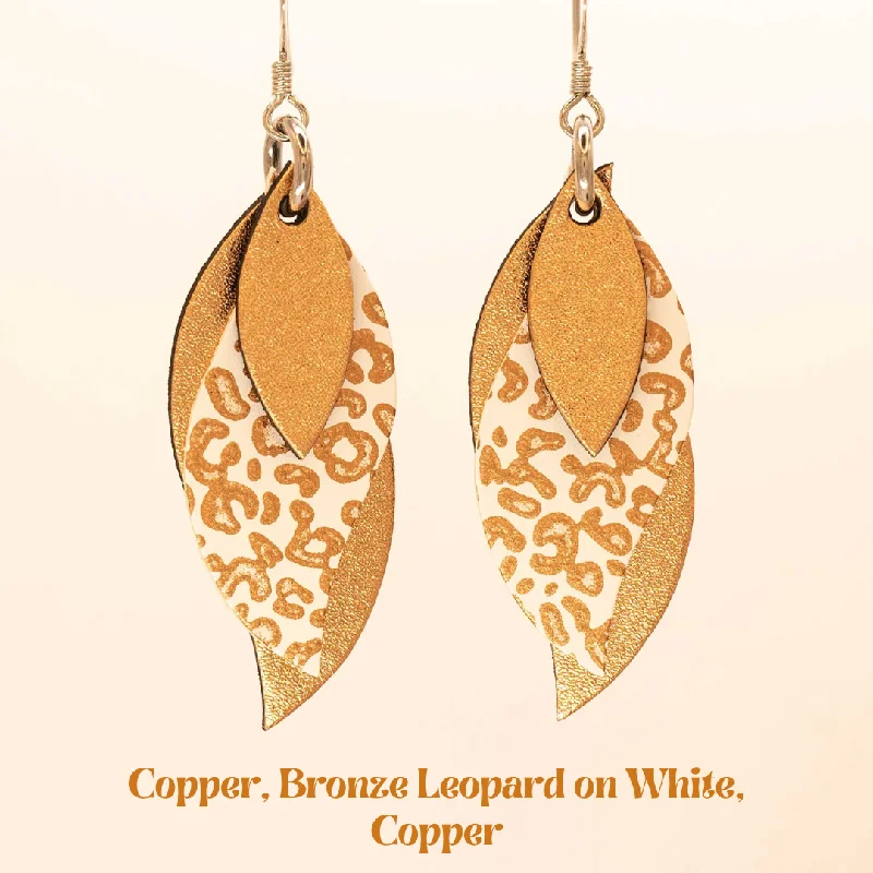 Copper, Bronze Leopard on White, Copper