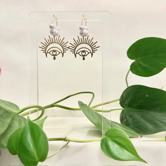 Ladies Earrings with Lock Shine-Arch Earrings - Oculus