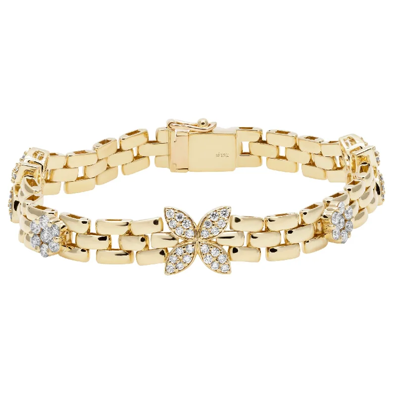 Ladies 10K gold gleam bracelets -Bracelet - Diamond (2397B)