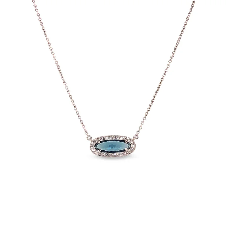 Ladies birthstone shine necklaces -Black Label Necklace