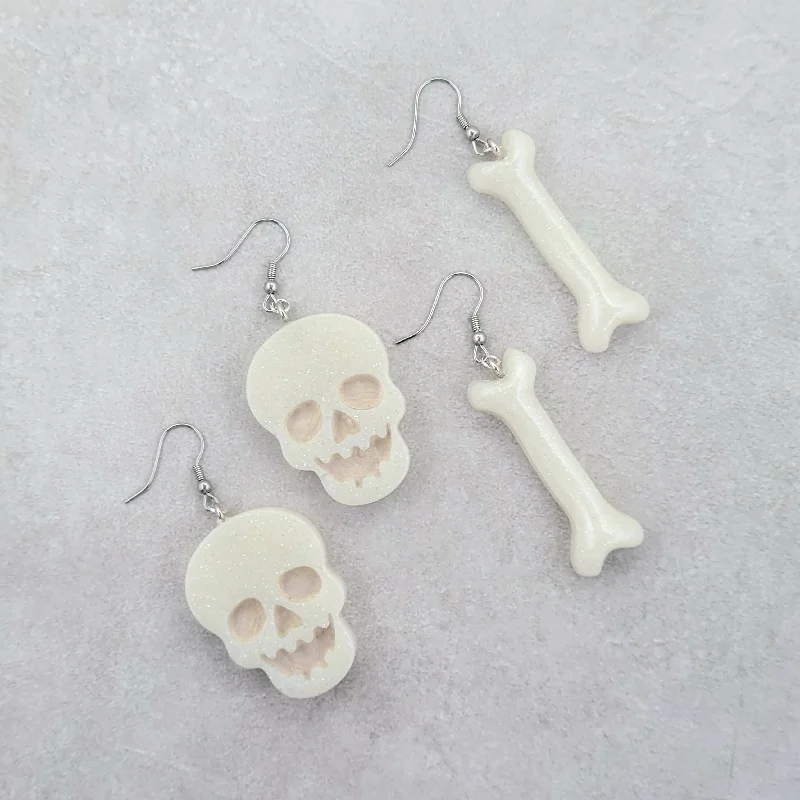 Ladies Earrings with Green Clinozoisite-Graveyard Glow Up Earrings