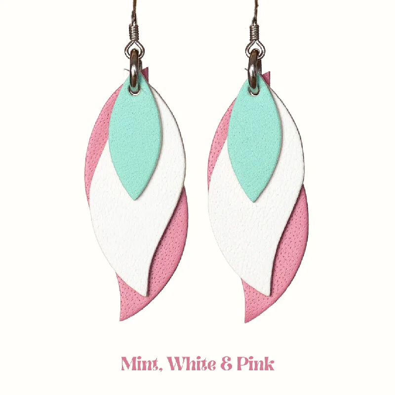 Mint, White & Pink