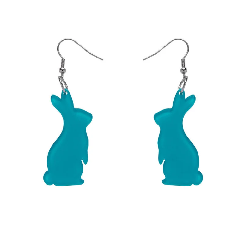 Ladies Earrings for Music Spark-Erstwilder - Bunny Bubble Resin Drop Earrings - Teal