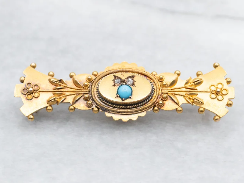 Ladies confident gleam brooches -Victorian Blue Glass and Diamond Brooch