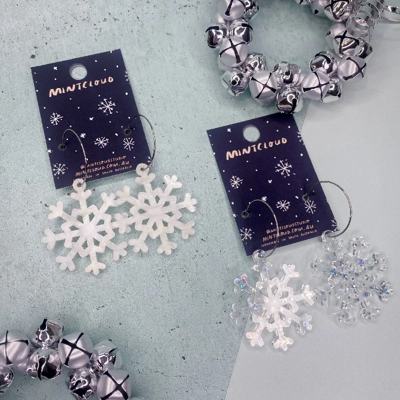 Ladies Earrings for Youth Shine-Mintcloud Christmas Earrings - Snowflake