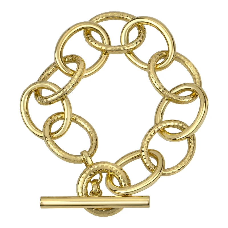 Ladies autumn hue bracelets -Toggle Bracelet - Gold