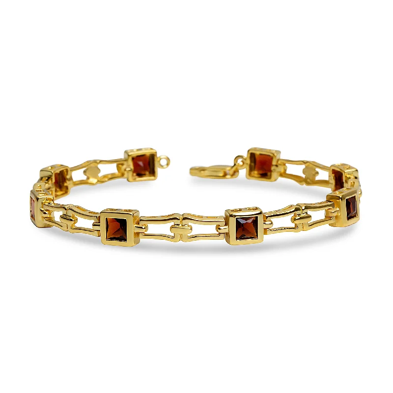 Ladies rich lapis bracelets -THE RED SQUARE VEDRA LINK BRACELET