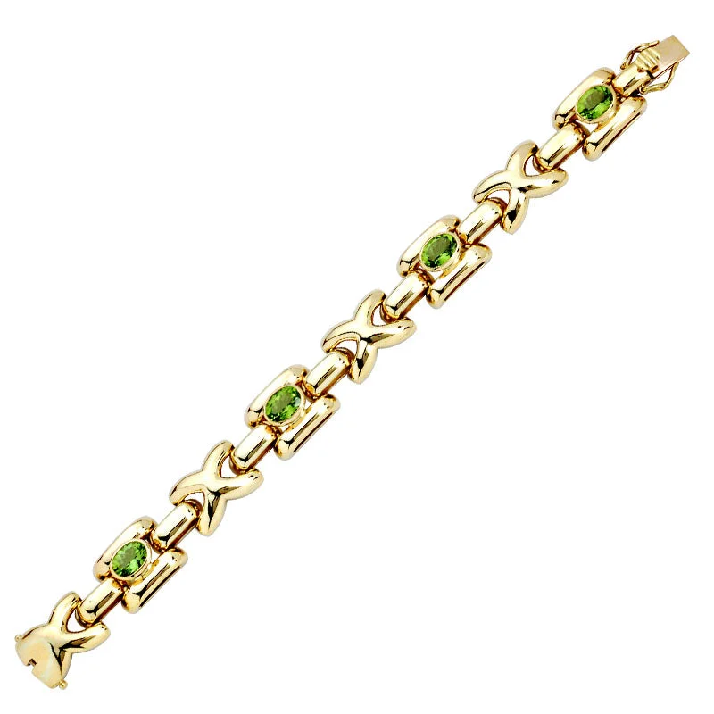 Ladies beach wave bracelets -Bracelet- Peridot