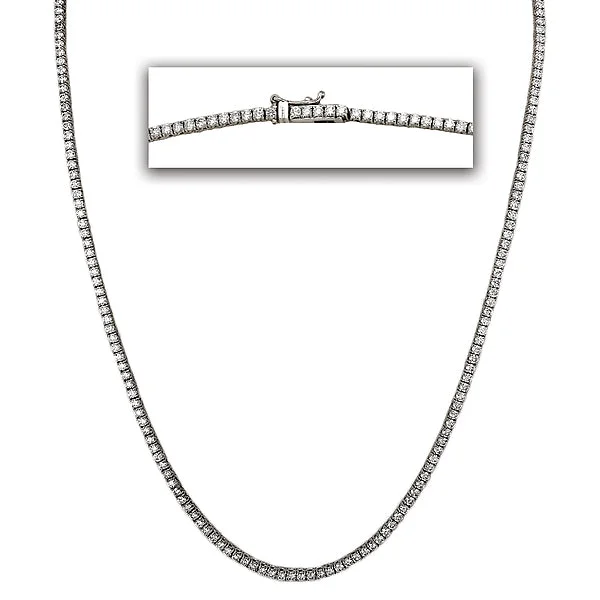 Ladies urban sleek necklaces -Ladies Fashion Diamond Necklace