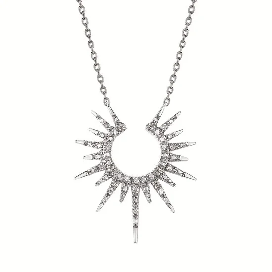 Ladies holiday cheer necklaces -10KY-C NECKLACE CTW 0.06