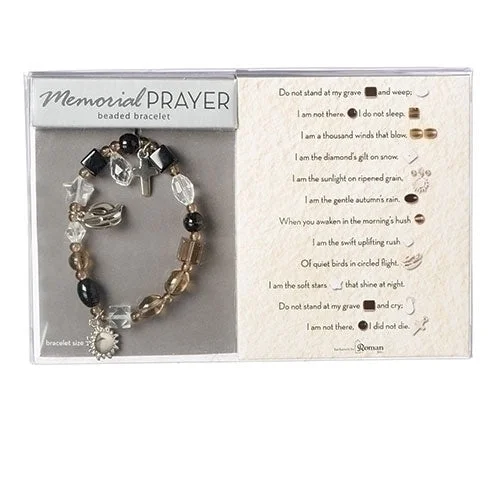 Ladies travel quest bracelets -Memorial Prayer Beaded Bracelet